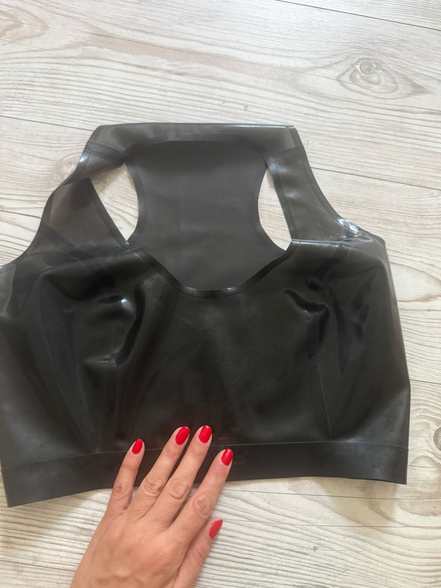 Schwarz-transparenter Sport BH von Vast