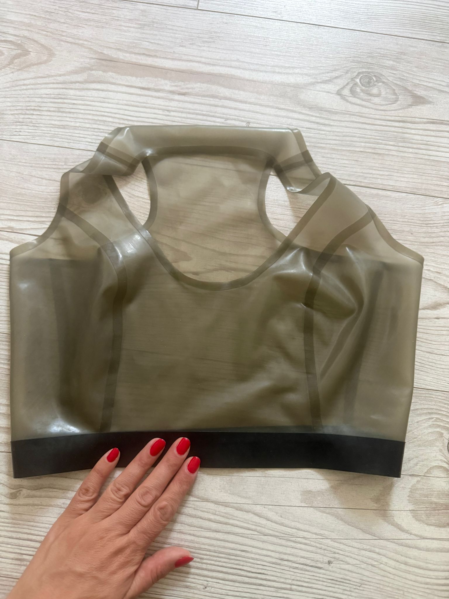 Grau-transparenter Sport BH von Vast